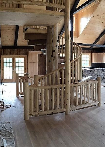 Muncy, Pennsylvania Two Story Spiral Stair with Bridge